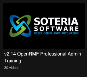 OpenRMF Professional Administrator Training