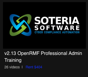 OpenRMF Professional Administrator Training